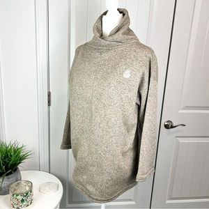 Stio Cowl neck sweater womens size medium long length beige